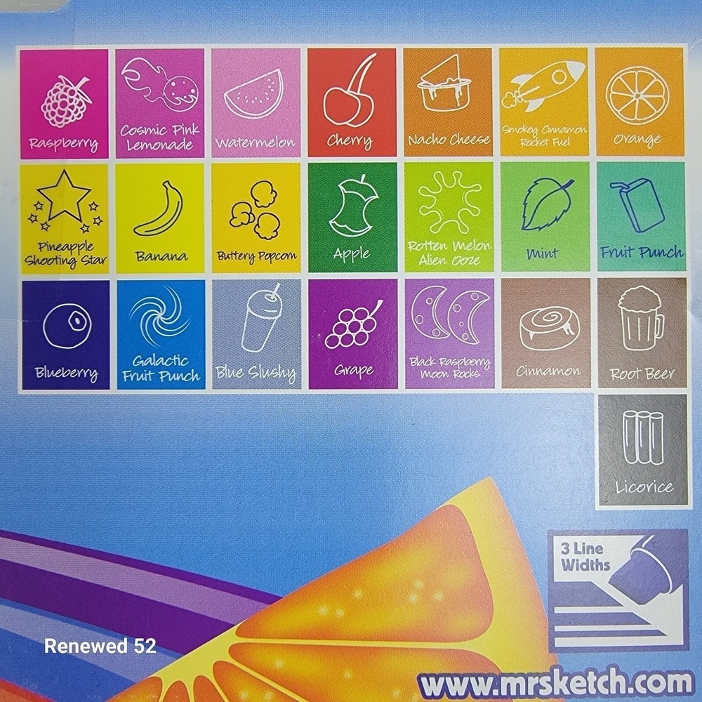 Mr. Sketch 22ct Scented Markers Chisel Tip Assorted Colors 2054594 New - Picture 6 of 11